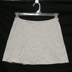 RENWAR | size 38 | Cream Floral All Over Slip On Skirt | Stretchy Waist